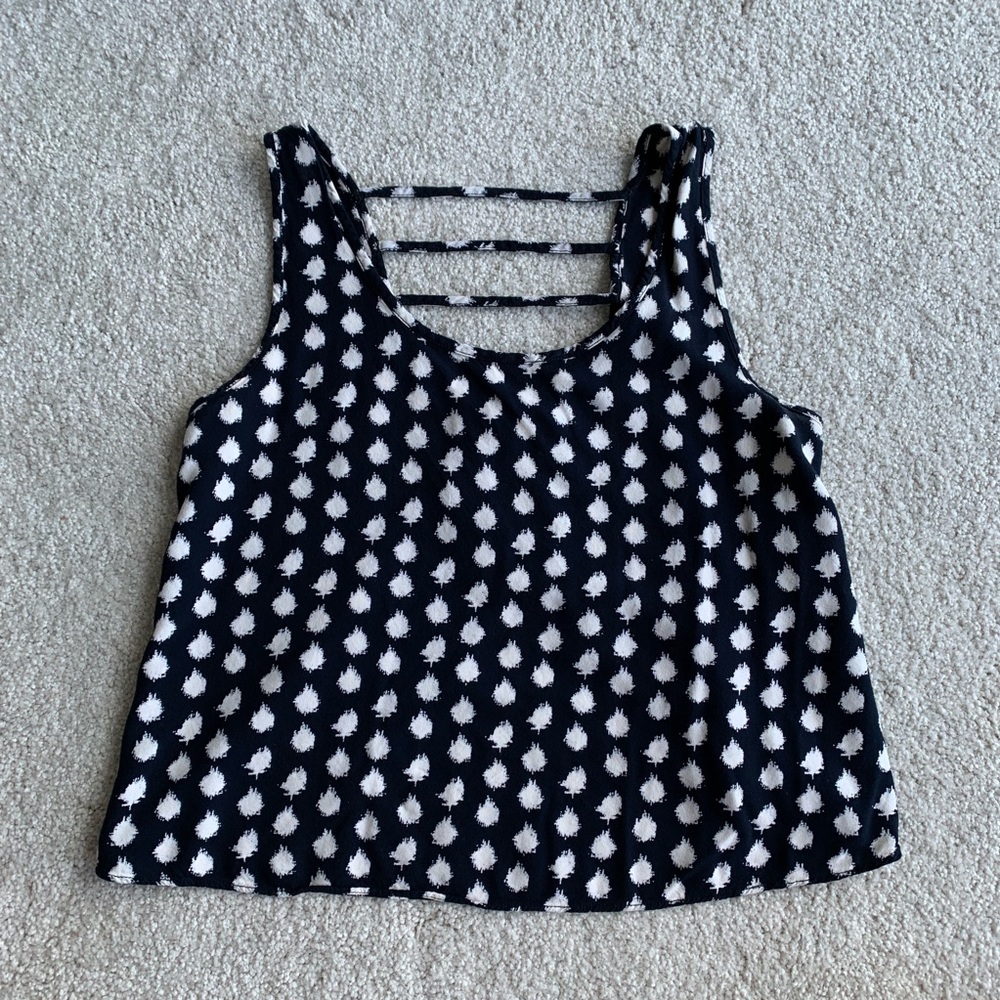 Tank top with open back